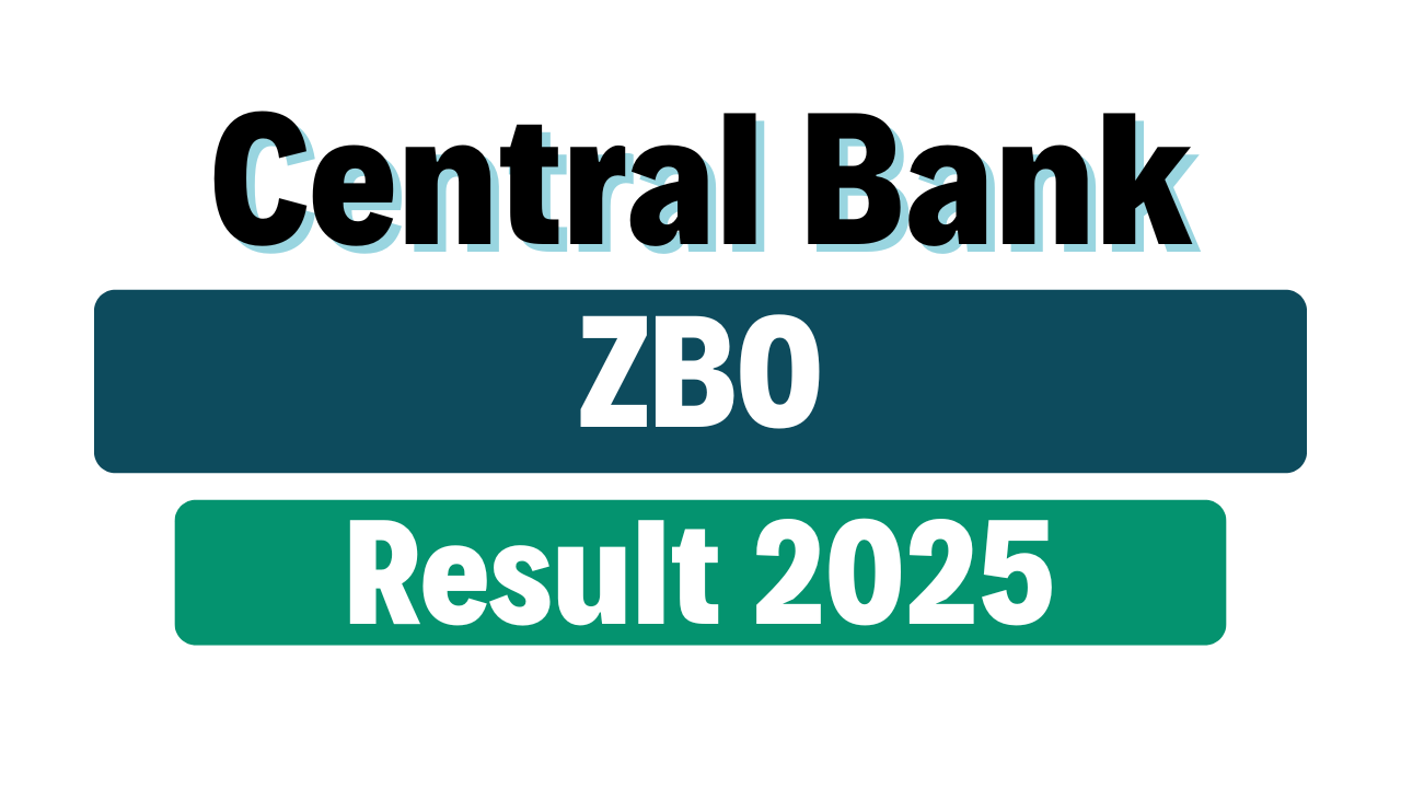 Central Bank of India ZBO Final Result 2025